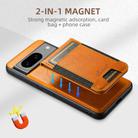 For Google Pixel 9 Suteni H17 Oil Eax Leather Detachable Wallet Phone Case(Khaki) - 2