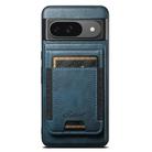 For Google Pixel 9 Suteni H17 Oil Eax Leather Detachable Wallet Phone Case(Blue) - 1
