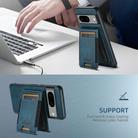 For Google Pixel 9 Pro Suteni H17 Oil Eax Leather Detachable Wallet Phone Case(Blue) - 3