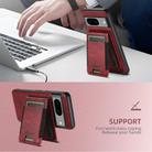 For Google Pixel 9 Pro XL Suteni H17 Oil Eax Leather Detachable Wallet Phone Case(Red) - 3