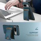 For Google Pixel 10 Pro Suteni H17 Oil Eax Leather Detachable Wallet Phone Case(Blue) - 3