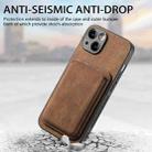 For iPhone 11 Pro Max Retro Leather Card Bag Magnetic Phone Case(Brown) - 5