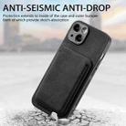 For iPhone 13 Pro Retro Leather Card Bag Magnetic Phone Case(Black) - 5