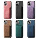 For iPhone 13 Pro Retro Leather Card Bag Magnetic Phone Case(Black) - 7