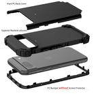 For Google Pixel 8a 3 in 1 Silicone Hybrid PC Shockproof Phone Case(Black) - 3