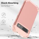 For Google Pixel 8a 3 in 1 Silicone Hybrid PC Shockproof Phone Case(Rose Gold) - 2