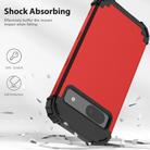 For Google Pixel 8a 3 in 1 Silicone Hybrid PC Shockproof Phone Case(Red) - 2