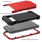 For Google Pixel 8a 3 in 1 Silicone Hybrid PC Shockproof Phone Case(Red) - 3