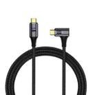 PD 100W 5A USB4.0 Type-C to Type-C 20Gbps 4K Magnetic Data Cable, Length: 2m, Specification:Type-C to Type-C Side Elbow - 1