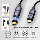 PD 100W 5A USB4.0 Type-C to Type-C 20Gbps 4K Magnetic Data Cable, Length: 2m, Specification:Type-C to Type-C Forward Elbow - 2