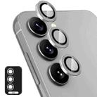 For Samsung Galaxy S24 5G ENKAY Hat-Prince 9H Rear Camera Lens Aluminium Alloy Tempered Glass Film(Grey) - 1