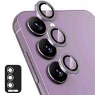 For Samsung Galaxy S24 5G ENKAY Hat-Prince 9H Rear Camera Lens Aluminium Alloy Tempered Glass Film(Purple) - 1