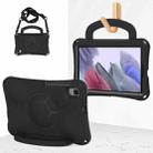 For Samsung Galaxy Tab A7 Lite 8.7 T220/T225 Handle Football Shaped EVA Shockproof Tablet Case(Black) - 1