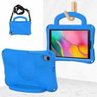 For Samsung Galaxy Tab A 8.0 T290/T295 Handle Football Shaped EVA Shockproof Tablet Case(Blue) - 1