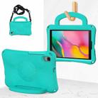 For Samsung Galaxy Tab A 8.0 T290/T295 Handle Football Shaped EVA Shockproof Tablet Case(Mint  Green) - 1