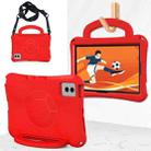 For Samsung Galaxy Tab S8 11 X700N 2022 Handle Football Shaped EVA Shockproof Tablet Case(Red) - 1