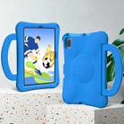 For Samsung Galaxy Tab S6 Lite 10.4 2024 Handle Football Shaped EVA Shockproof Tablet Case(Blue) - 3