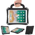 For iPad 9.7 2017/2018 / Air 2 / Air Handle Football Shaped EVA Shockproof Tablet Case(Black) - 1