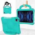 For iPad Pro 11 2018/2020/2021/2022 Handle Football Shaped EVA Shockproof Tablet Case(Mint  Green) - 1