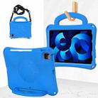 For iPad Air 10.9 2022 / 2020 Handle Football Shaped EVA Shockproof Tablet Case(Blue) - 1