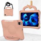 For iPad Air 10.9 2022 / 2020 Handle Football Shaped EVA Shockproof Tablet Case(Light Pink) - 1