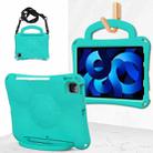 For iPad Air 10.9 2022 / 2020 Handle Football Shaped EVA Shockproof Tablet Case(Mint  Green) - 1