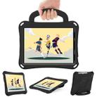 For iPad Air 11 2024 Handle Football Shaped EVA Shockproof Tablet Case(Black) - 2