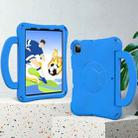 For iPad Air 11 2024 Handle Football Shaped EVA Shockproof Tablet Case(Blue) - 3