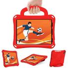 For iPad Air 11 2024 Handle Football Shaped EVA Shockproof Tablet Case(Red) - 2