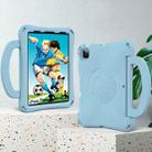 For iPad Air 11 2024 Handle Football Shaped EVA Shockproof Tablet Case(Light Blue) - 3