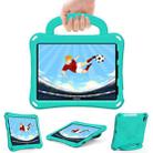 For iPad Air 11 2024 Handle Football Shaped EVA Shockproof Tablet Case(Mint  Green) - 2