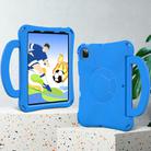 For iPad Pro 11 2024 Handle Football Shaped EVA Shockproof Tablet Case(Blue) - 3