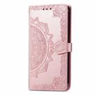 For ZTE Blade A73 4G Mandala Flower Embossed Leather Phone Case(Rose Gold) - 2