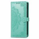 For ZTE Blade A73 4G Mandala Flower Embossed Leather Phone Case(Green) - 2