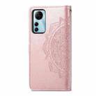 For ZTE Blade V41 Smart Mandala Flower Embossed Leather Phone Case(Rose Gold) - 3