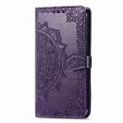 For ZTE Blade V41 Smart Mandala Flower Embossed Leather Phone Case(Purple) - 2