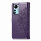 For ZTE Blade V41 Smart Mandala Flower Embossed Leather Phone Case(Purple) - 3