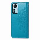 For ZTE Blade V41 Smart Mandala Flower Embossed Leather Phone Case(Blue) - 3