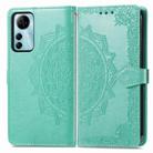 For ZTE Blade V41 Smart Mandala Flower Embossed Leather Phone Case(Green) - 1