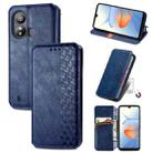 For ZTE Blade L220 Cubic Grid Pressed Magnetic Leather Phone Case(Blue) - 1