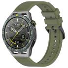 For Huawei Watch GT3 SE 22mm Textured Silicone Solid Color Watch Band(Green) - 1