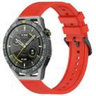 For Huawei Watch GT3 SE 22mm Textured Silicone Solid Color Watch Band(Red) - 1