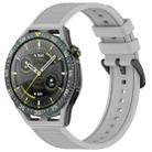 For Huawei Watch GT3 SE 22mm Textured Silicone Solid Color Watch Band(Grey) - 1