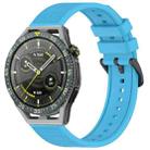 For Huawei Watch GT3 SE 22mm Textured Silicone Solid Color Watch Band(Sky Blue) - 1