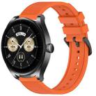 For Huawei Watch Buds 22mm Textured Silicone Solid Color Watch Band(Orange) - 1