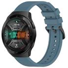 For Huawei Watch GT 2E 22mm Textured Silicone Solid Color Watch Band(Rock Cyan) - 1