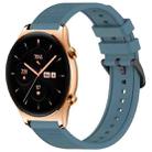 For Honor Watch GS 3 22mm Textured Silicone Solid Color Watch Band(Rock Cyan) - 1
