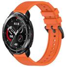 For Honor Watch GS Pro 22mm Textured Silicone Solid Color Watch Band(Orange) - 1