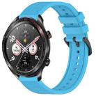 For Honor Watch Dream 22mm Textured Silicone Solid Color Watch Band(Sky Blue) - 1