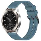 For Xiaomi Watch S3 22mm Textured Silicone Solid Color Watch Band(Rock Cyan) - 1